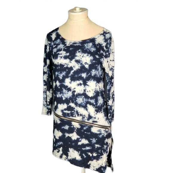 ETHEREAL LOS ANGELES LONG  SLEEVE MULTI  DYE MADE IN USA TOP/Mini Dress Small - Picture 1 of 5